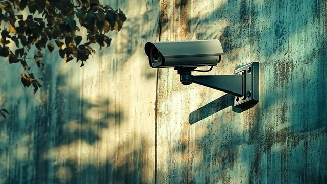 CCTV camera outside the house accommodation safety concept, Modern security camera, ensuring surveillance, Modern surveillance camera in a public area, footage, 4k footage, videos, video clip