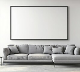 Modern Living Room Mockup.