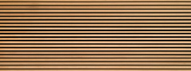 Wooden wall texture with horizontal pattern wooden acoustic panel background.