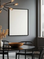 Modern Dining Room Mockup.