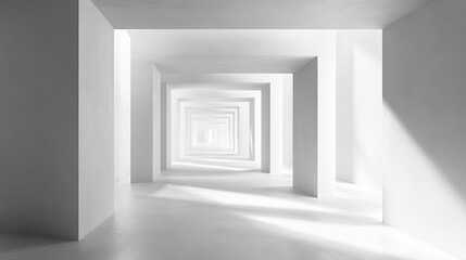 Bright Isolated Space with Clean Lines and High Contrast