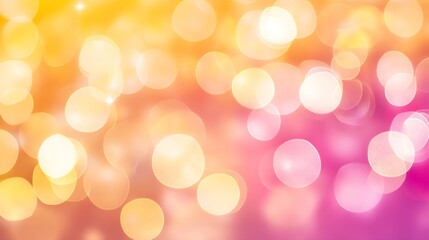 Fototapeta premium Dreamy Soft Focus Bokeh Lights in Warm and Cool Tones for Elegant Background and Artistic Appeal : Generative AI