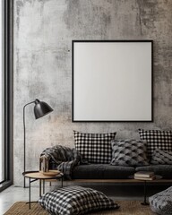 Modern Living Room Mockup.