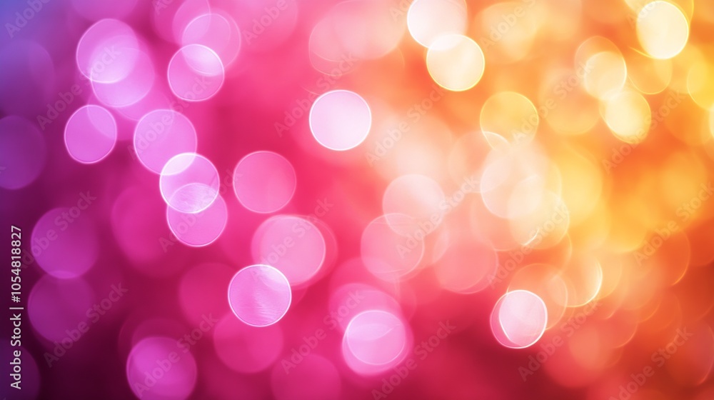 Leinwandbilder bokeh lights in warm tones creating a soft and dreamy glowing background for festive designs : gener