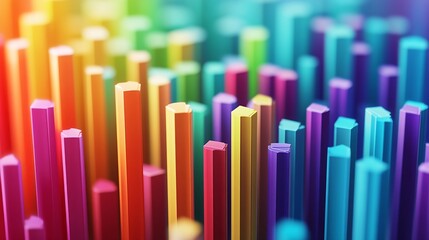 Abstract Colorful Geometric Shapes Background