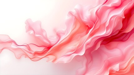 Obraz premium Flowing Abstract Pink Waves