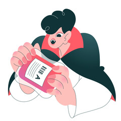 Hungry vampire drinking donated blood