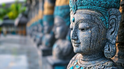 Exquisite Close-Up of Unique Stone Carving
