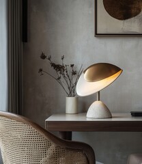 Modern Desk Lamp Interior.