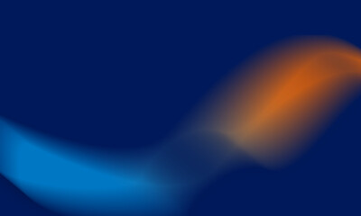 abstract blue background with creative waves orange blue design