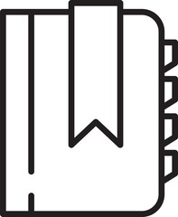Notebook Line Icon