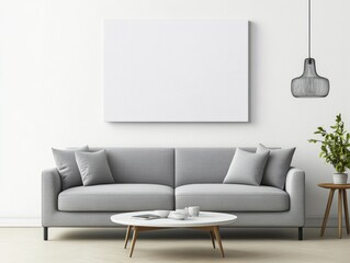 Modern Living Room Mockup.