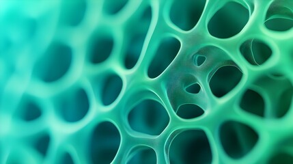 Obraz premium Abstract Green Network Structure