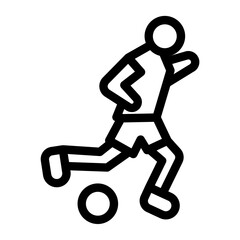 soccer outline style