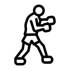 boxing outline style