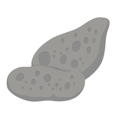 Vector meteor asteroid comet