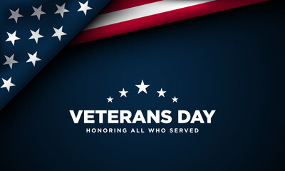 Veterans Day Background Design. Honoring all who served.
