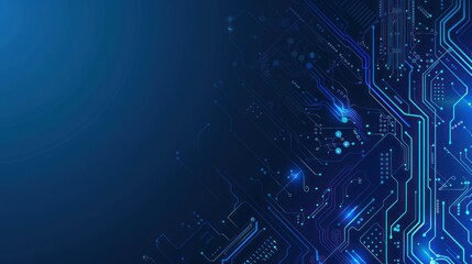 Fototapeta premium Abstract Circuitry Design - Futuristic Digital Technology
