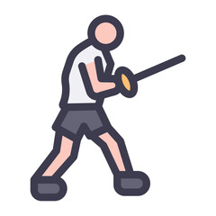 Obraz premium fencing filled style