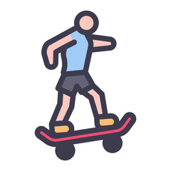 skateboard filled style