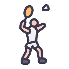 badminton filled style