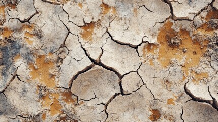 Fototapeta premium Parched dry soil with cracks