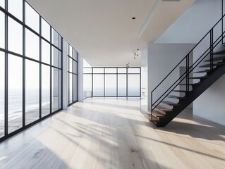 Modern Penthouse Interior.