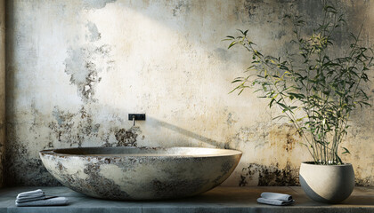 Minimalist and unique interior design in the house	
