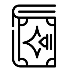 magic book Line Icon