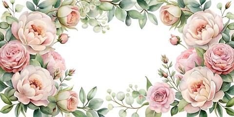 pink and white roses