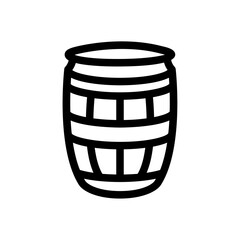 barrel beer outline style