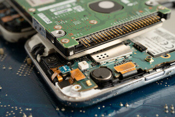 Repairing and upgrade circuit mainboard of notebook, electronic, computer hardware and technology.