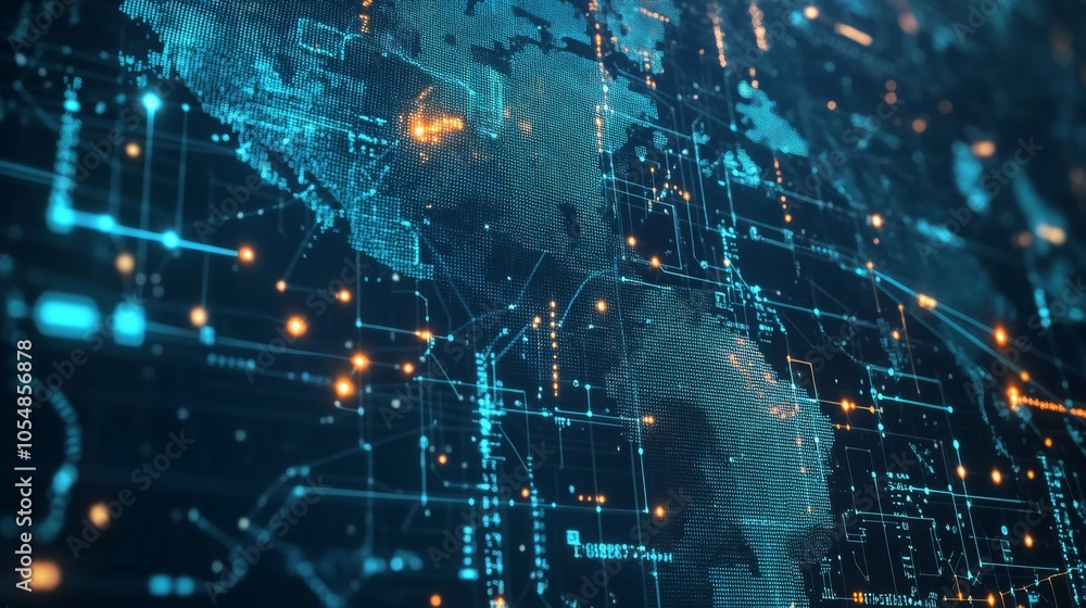 Poster digital signal strength visualization in technology