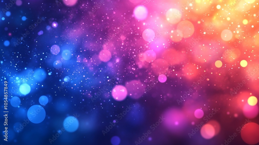 Poster dreamy bokeh abstract background with glowing effect