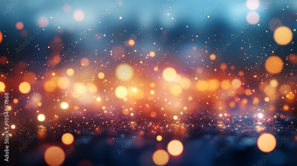 Poster magical bokeh abstract background for creative projects