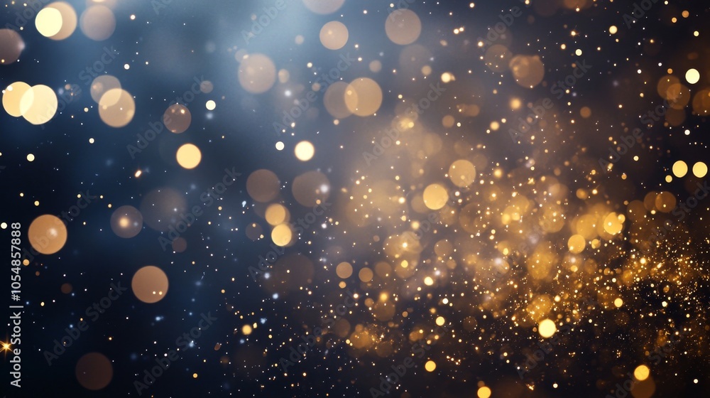 Poster elegant abstract background with glowing bokeh effects