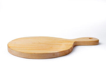 wood-based food cutting board to put food images on a white background