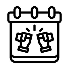 oktoberfest calendar outline style