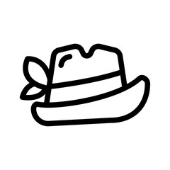 tyrolean hat outline style