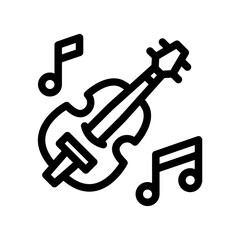 violin outline style