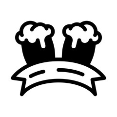 oktoberfest celebration glyph style