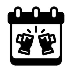 oktoberfest calendar glyph style
