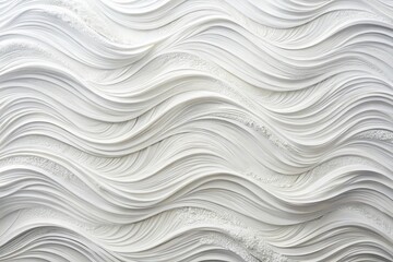 Wave stained cream white stone texture background aerial view