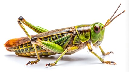 grasshopper isolated on white background