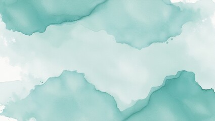 Obraz premium Blue watercolor wash for a luxurious, textured background. Created with generative AI technology