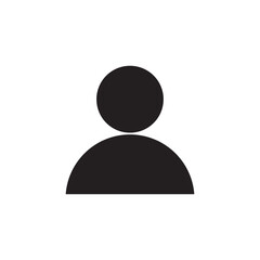 profile icon user people outline person vector symbol 
