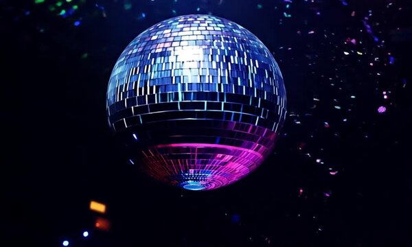 disco ball with lights