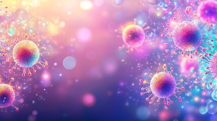 Fototapeta premium Dynamic Depiction of Cytokine Signaling in Defense