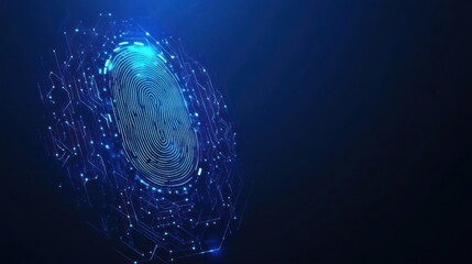 Naklejka premium Digital Fingerprint