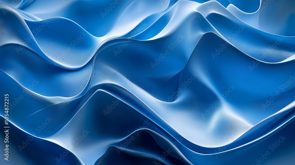 Poster vibrant abstract blue background with smooth gradients and dynamic textures for digital designs, cre